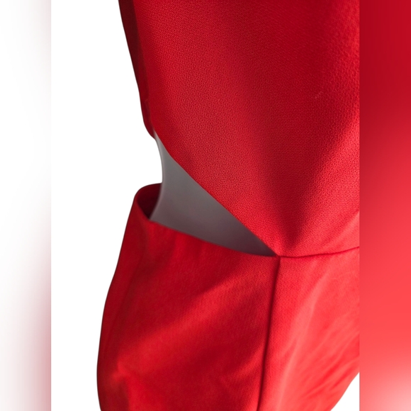 Jill Jill Stuart Red One Shoulder Cutout Dress Size 2 - Picture 2 of 5